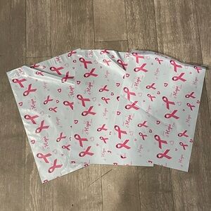10x13(20)Pink Ribbon Poly Mailers